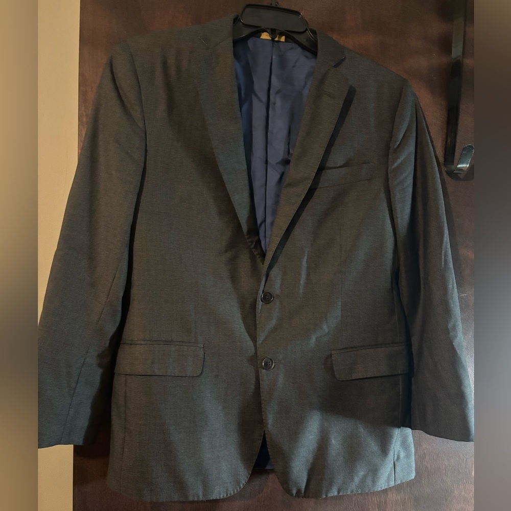 Brooks Brothers Brooksgate Regent Charcoal Blazer 40S- Vitale Barberis Canonico